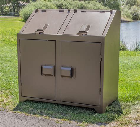 bear metal box|bear proof garbage box.